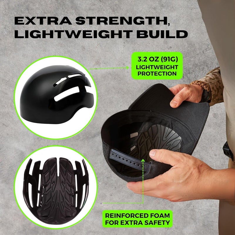 Milfort Bump Cap Insert 2-Pack - Lightweight Hard hat Liner for Baseball Caps - Ventilated Safety Shell & Protective Headgear - Great for Workers & Outdoor Users. - Image 5